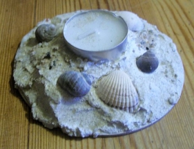 Muschelkerze