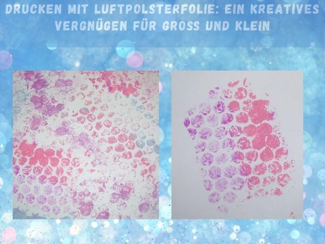 Drucken mit Luftpolsterfolie für Groß und Klein