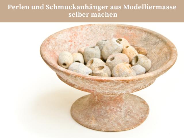 Perlen und Schmuckanhänger aus Modelliermasse selber machen