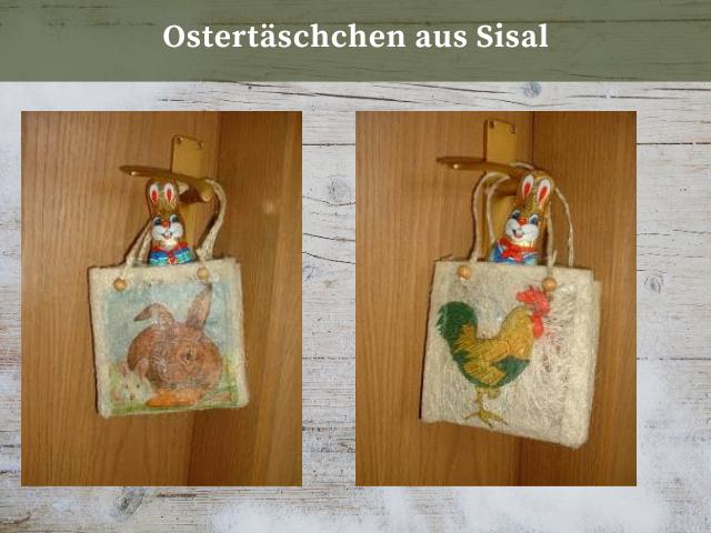 Oster-Täschchen aus Sisal