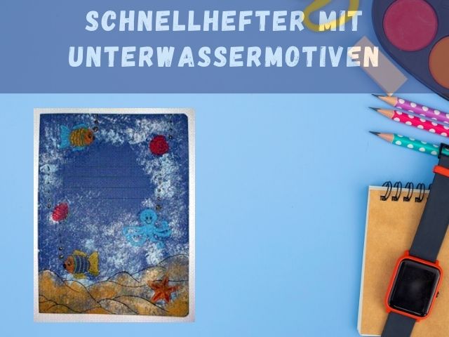 Schnellhefter mit Unterwassermotiven