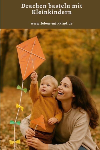 Drachen basteln mit Kleinkindern – Herbstspaß mit Farbe, Fantasie und Bewegung