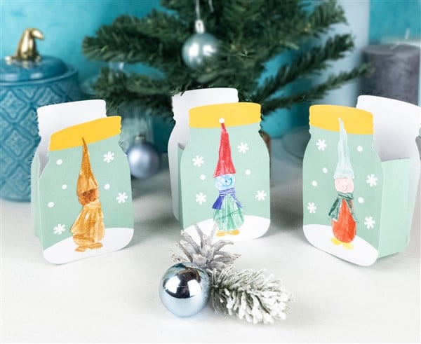 Weihnachtstütchen mit Wichteln