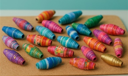 Papierperlen basteln: Eine kostengünstige und kreative Bastelidee