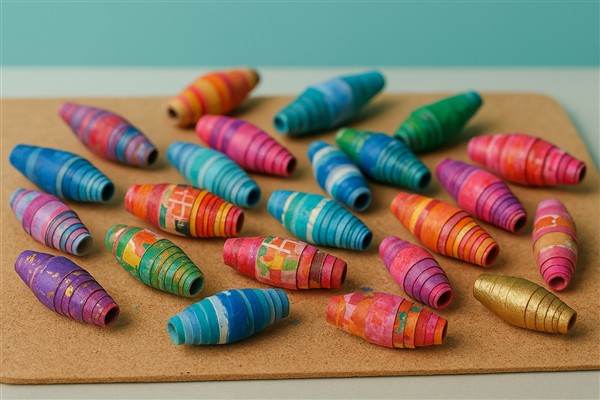 Papierperlen: Eine kostengünstige und kreative Bastelidee