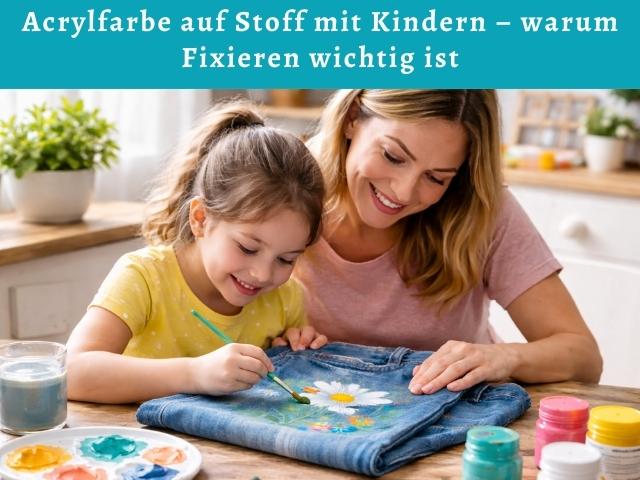 Acrylfarbe auf Stoff mit Kindern – warum Fixieren wichtig ist