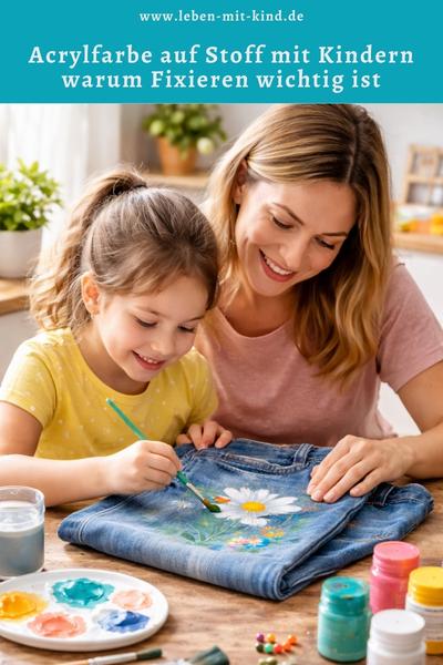 Acrylfarbe auf Stoff mit Kindern – warum Fixieren wichtig ist
