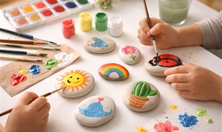 Steine bemalen mit Kindern als kreative Alltagsidee