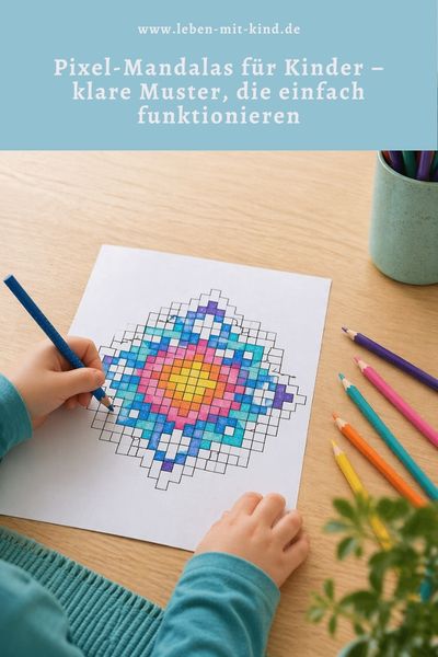 Pixel-Mandalas für Kinder – klare Muster, die einfach funktionieren