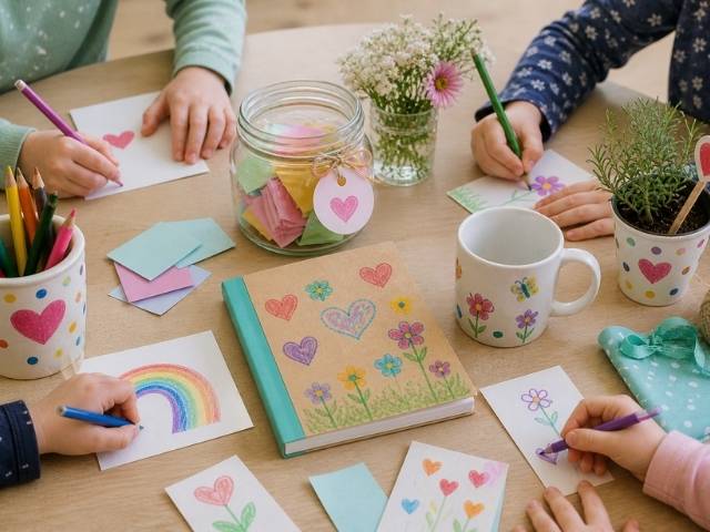 Abschied im Kindergarten: Geschenkideen für Erzieherinnen, die Kinder mitgestalten können